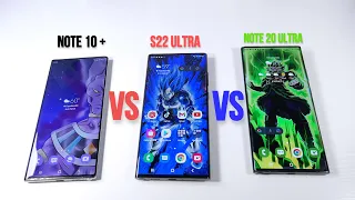 Samsung Galaxy S22 Ultra VS Galaxy Note 20 Ultra VS Galaxy Note 10 Plus! What You Need To Know! 2022