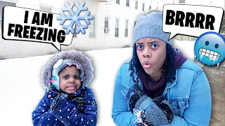 Last to leave the FREEZING SNOW challenge!!!