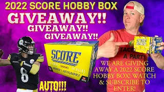 2022 Score Football Hobby Box Break. Hobby Box Giveaway! Subscribe to Win!