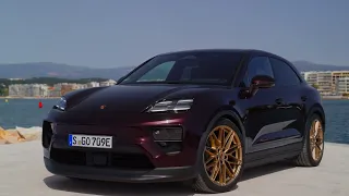 The new Porsche Macan 4 Design Preview in Copper Ruby Metallic