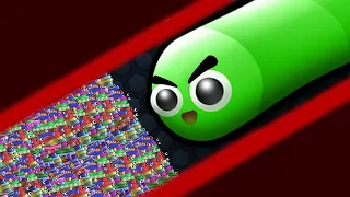 Slither.io 1 Troll Hacker Snake vs 97779 Tiny Snakes Epic Slitherio Gameplay