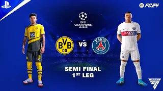 FC 24 - Borussia Dortmund vs PSG - Semi Final - 1st Leg - UEFA Champions League 2023-24 | PS5™ | 4K