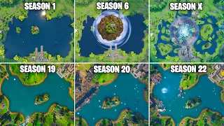 Evolution of Loot Lake in Fortnite (Chapter 1 Season 1 - Chapter 4 Season 5 OG)