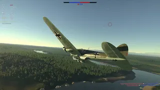 He 111 H vs 5 tanks and 1 plane using bombs ONLY!