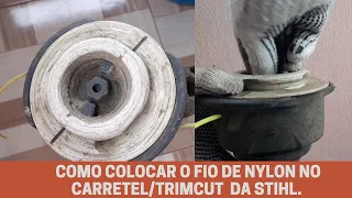 [ PASSO A PASSO ] Como colocar o fio de naylon no carretel/Trimcut da STIHL.