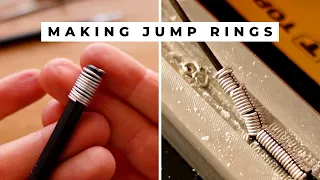 How to make jump rings for jewelry making - two easy ways! Tutorial
