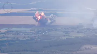 Сбитие самолёта СУ-30СМ, н.п. Петропавловка, Харьковская область, 24.09.2022.