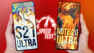 Samsung Galaxy S21 Ultra vs Note 20 Ultra - Speed Test