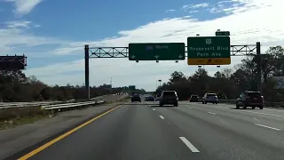 Jacksonville Beltway (Interstate 295 Exits 21 to 10) southbound/outer loop