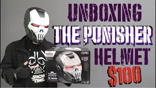 Unboxing $100 The Punisher War Machine Helmet - Marvel Legends Gamerverse