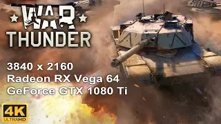 Сравнение Radeon RX Vega 64 и GeForce GTX 1080 Ti в War Thunder (3840x2160)