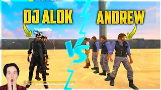 DJ ALOK VS ANDREW FACTORY CHALLENGE 4 VS 4 WHO WILL WIN ? |AJJU BHAI| HAPPY PRINCE #factoryfreefire