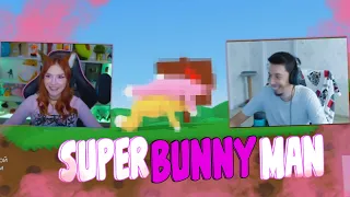 ЮМИЛИЯ И РУСТЭМ СКАЧУТ ДРУГ НА ДРУГЕ в (super bunny man)