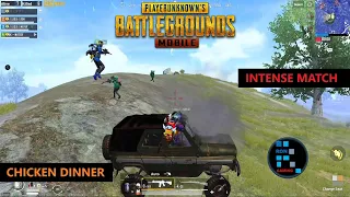 PUBG MOBILE | SUPER INTENSE MATCH CHICKEN DINNER MUST WATCH