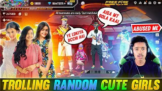 Pro Cute Girl Call Me Noob😡आजा 1 vs 3 में !! 🔥 घमंडी लड़की Crying Moment - Garena Free Fire