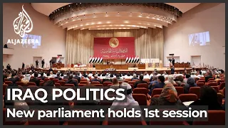 Chaotic scenes as Iraq’s new parliament holds first session