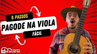 PAGODE NA VIOLA CAIPIRA em 6 passos SIMPLES | mesmo sem ter viola 😮