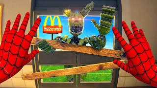 FNAF Animatronics Break Into McDonald's - Bonelab Mods Gameplay