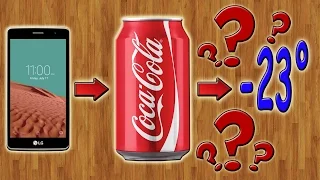 Что будет, если заморозить телефон в Coca-Cola???