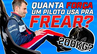 Quanta força um piloto faz no freio em carros de corrida?