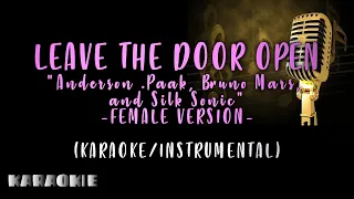 Bruno Mars, Silk Sonic - Leave The Door Open (Female Version)