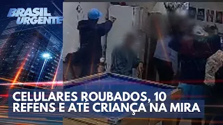 Arrastão no bar: 10 vítimas em 2 minutos | Brasil Urgente