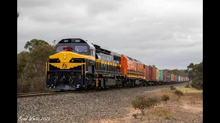 Aussie SD40 C501 leads CLF2 on SCT's 7922V at Great Western plus G540 and BL27 on 7901V- 12/11/20