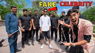 *FAKE CELEBRITY* IN PUBLIC PRANK🤣 (With 10 Bodyguards)- नकली अरबपति | Crazy Public Reaction