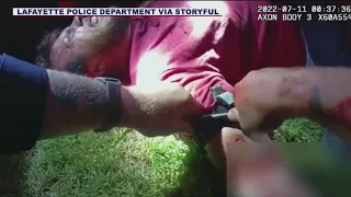 Bodycam video: Man saves 5 children from house fire