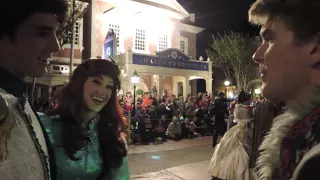 Disney Christmas Parade with the Royals Walking and Greeting Tommy!