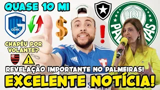 EXCELENTE NOTÍCIA NO PALMEIRAS! NEGOCIAÇÃO COM CLUBE EUROPEU ACONTECENDO! CHAPÉU POR VOLANTE? E+