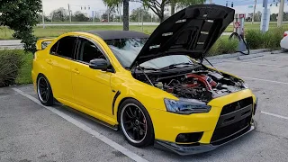 Built 2012 Mitsubishi Evo X PT6262 Turbo E85 vs 2019 BMW M5 Competition Bolt Ons E50