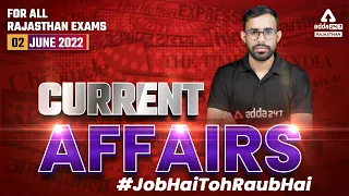 2 June 2022 Rajasthan Current Affairs | Live Class | Current Affair Today | Girdhari Sir