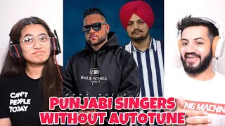 15 Punjabi Singers Real Voice without Autotune/Music | Sidhu Moosewala,Karan Aujla Reaction