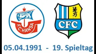 1991 04 05 FCH vs Chemnitzer FC