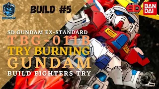 Try Burning Gundam | SD Ex-Standard | Anime Style Painting | Custom Gunpla | NOOBUILDZ