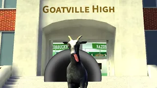 Will This BLACK HOLE Destroy This School?! (Goat Simulator: Pocket Edition)