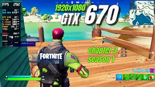 GTX 670 / Fortnite - Chapter 3 Season 1 / 1080p / Performance Mode (FPS BOOST)