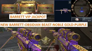 NEW BARRETT-OBSIDIAN BEAST-NOBLE GOLD-PURPLE & BARRETT VIP JACKPOT