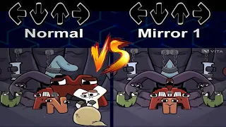 FNF Alphabet Lore: Alphabet Lore Ending But All Different Mirror Versions - Normal Vs Mirror - P1