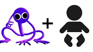 Purple + Baby = ??? Rainbow Friends Roblox Animation #20