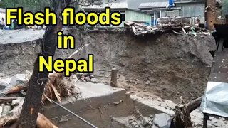 Heavy rain triggered severe flash flooding in Nepal