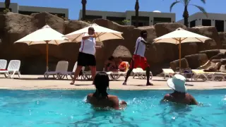 Water Aerobics with Joseph Spendlove at Reef Oasis Beach Resort, Sharm, Egypt