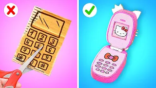 Astuces parents avec du carton || Fabrication d'un téléphone en forme de chat, par 123GO ! CHALLENGE