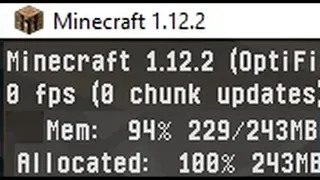 🚩 Minecraft использует мало памяти низкий FPS