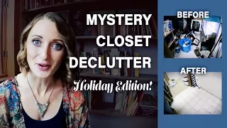 Decluttering Mystery Closet | Holiday Prep With Messy Minimalist