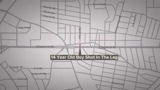 14-year-old boy shot in leg near Northeast DC high school