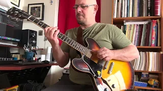 Lazy Bird(Coltrane): Solo Guitar Improve(in Time) with Gibson ES335