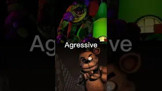 Freddy (silver eyes books) vs Monty #fnaf #shorts #securitybreach