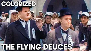 The Flying Deuces | COLORIZED | LAUREL & HARDY | Classic Movie